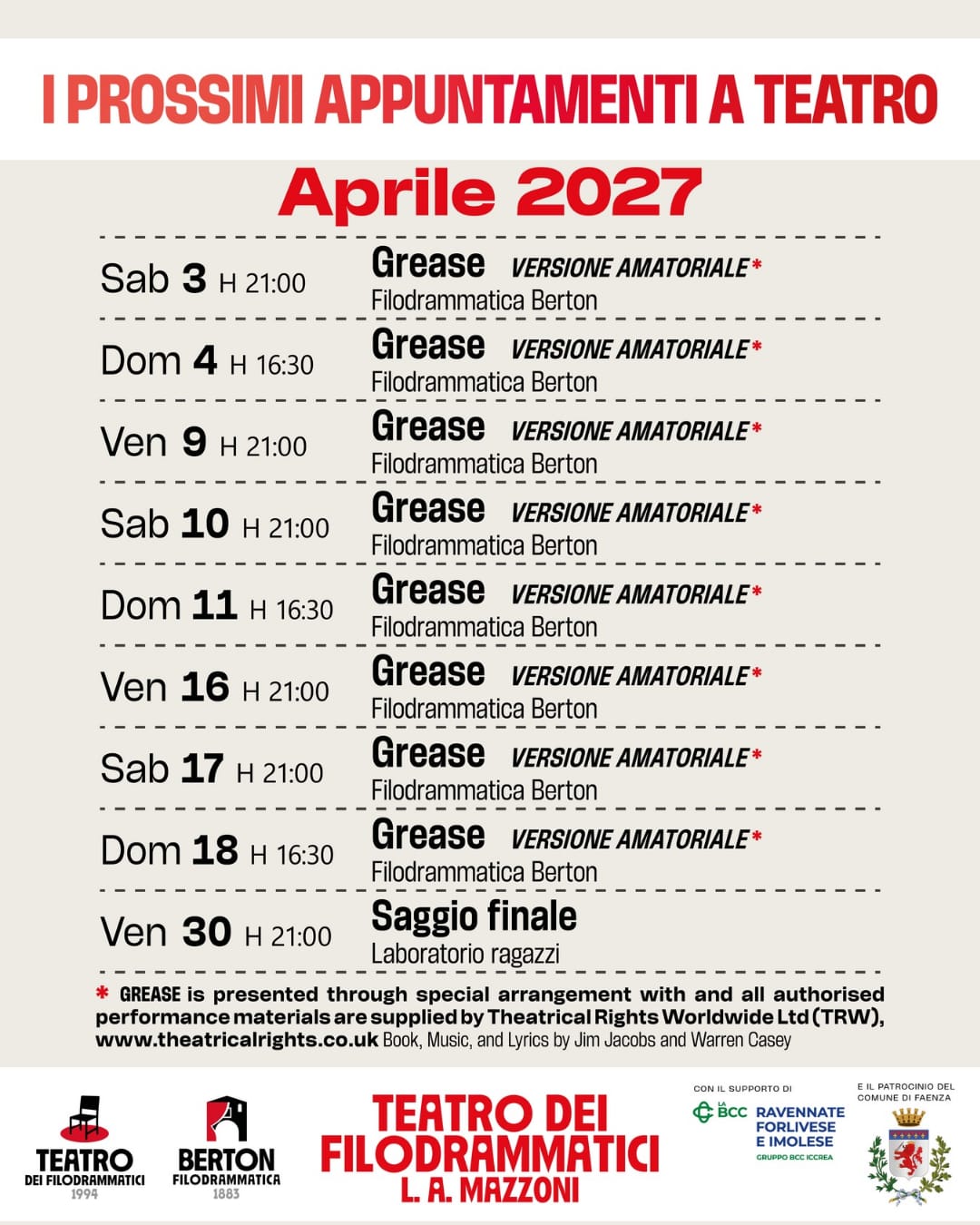 Locandina di Grease